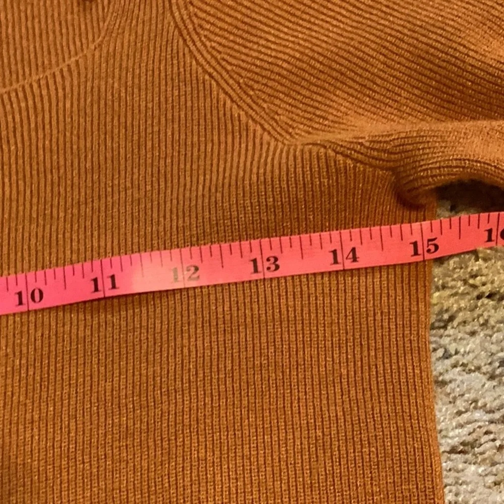 LOFT Warm Orange Knit Top - Picture 5 of 6